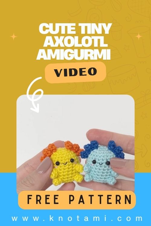 Crochet Cute Tiny Axolotl Quick & Simple Amigurumi Pattern