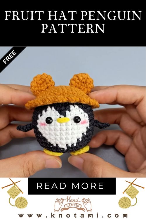 Crochet Fruit Hat Penguin Pattern – Fun Animal Amigurumi