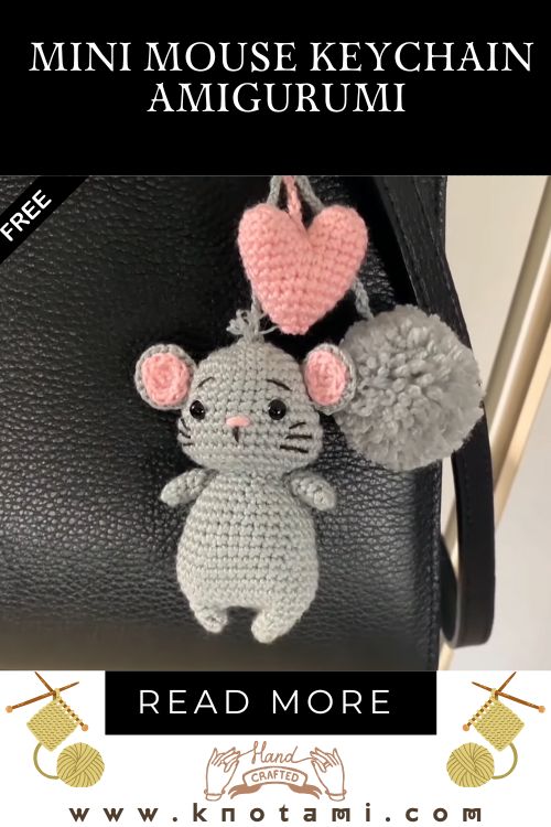 Crochet Mini Mouse Keychain | Cute Amigurumi Toy Pattern