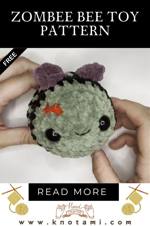 Crochet Zombee Toy Pattern – Creepy Cute Bee Amigurumi
