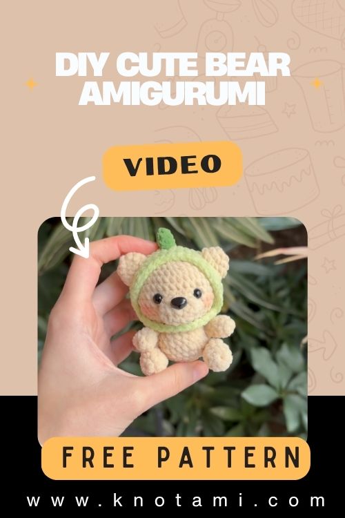 DIY Cute Crochet Bear | Adorable Amigurumi with Dinosaur Hat