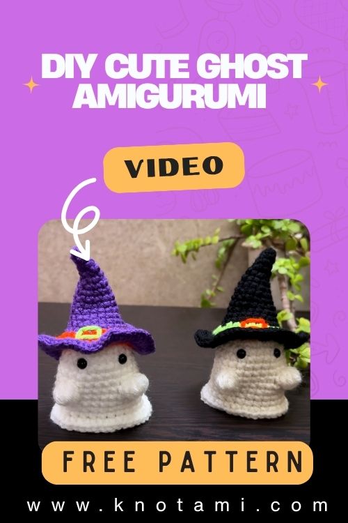 DIY Cute Ghost Crochet Quick & Easy Halloween Amigurumi Pattern