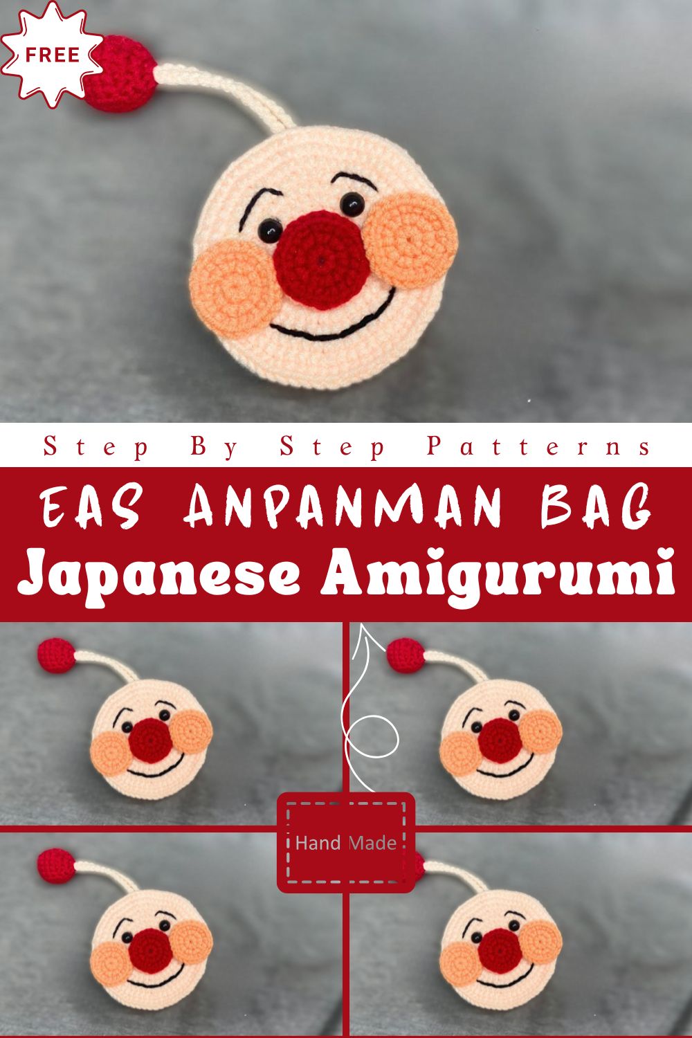 Easy Crochet Anpanman Bag Fun Japanese Amigurumi Pattern