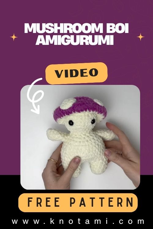 Easy Crochet Kawaii Mushroom Boi Amigurumi Pattern Toy