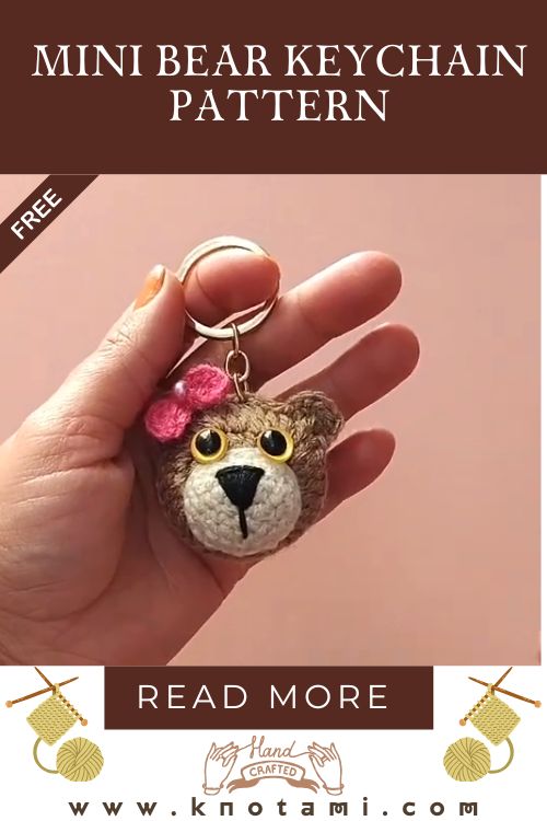 Free Crochet Mini Bear Pattern – Adorable Tiny Amigurumi Keychain