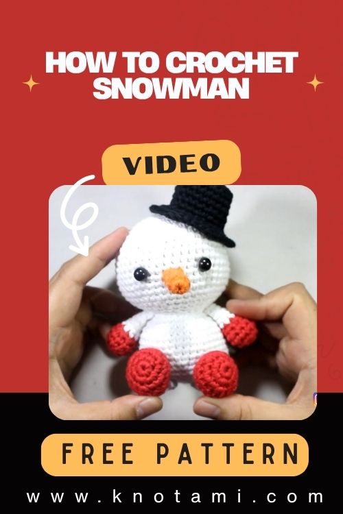 How to Crochet Snowman Amigurumi Pattern for Beginners