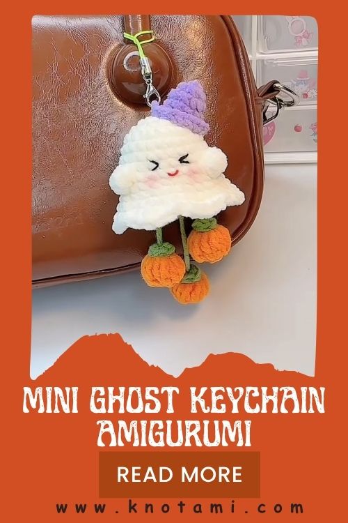 Mini Crochet Ghost Keychain – Easy Amigurumi Pattern for Beginners