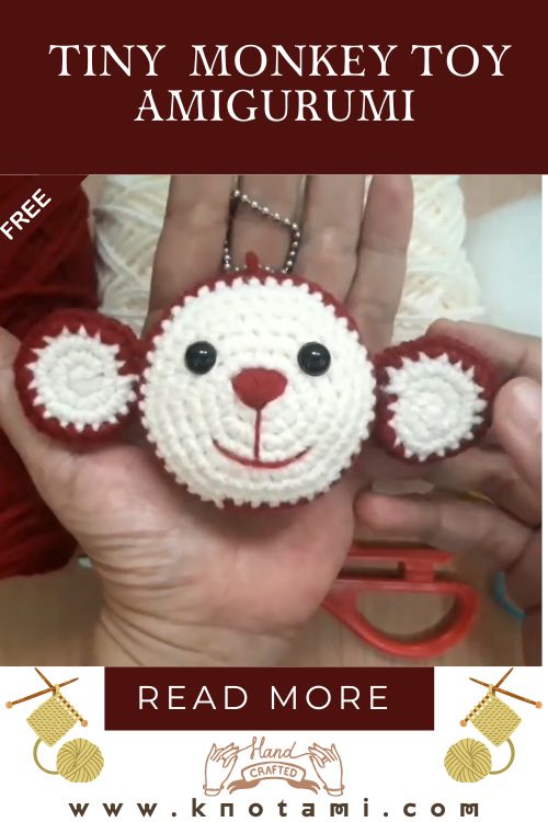Tiny Crochet Monkey Toy – Simple Amigurumi Keychain