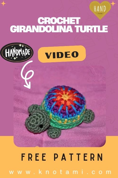 DIY Crochet Girandolina Turtle Amigurumi Plush Toy