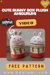 Crochet Cute Bunny Box Plush Amigurumi Pattern Toy