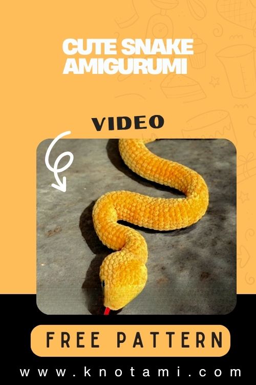 Cute Crochet Snake Amigurumi Pattern