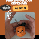 Crochet Mini Pumpkin Marshmallow Keychain Amigurumi Pattern