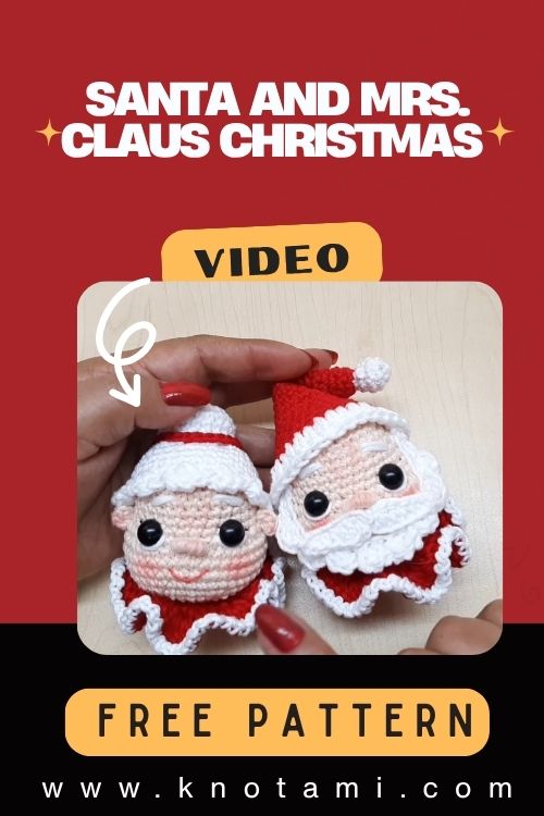 Crochet Santa and Mrs. Claus Christmas Amigurumi Pattern