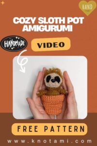 Cozy Crochet Sloth Planter Pattern for Plant Lovers
