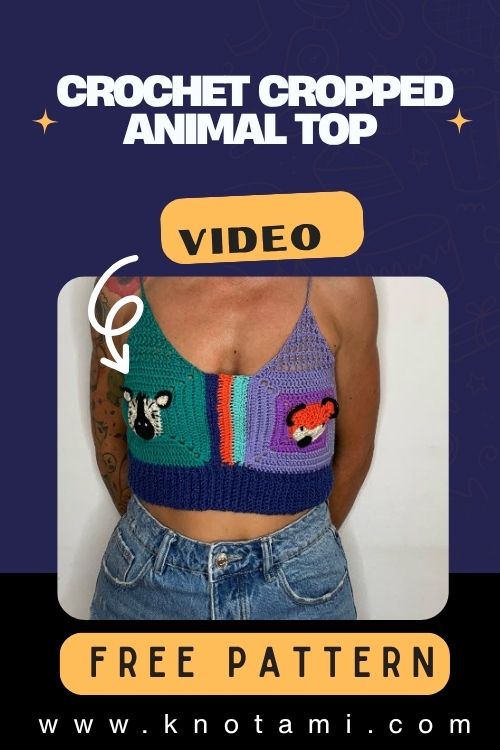 DIY Crochet Cropped Animal Top Fun Pattern