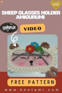 DIY Crochet Cute Sheep Glasses Holder Amigurumi Pattern