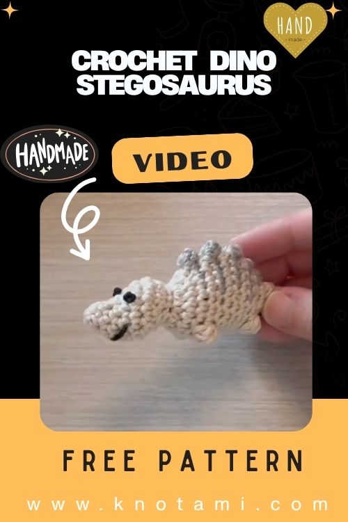 DIY Crochet Dino Stegosaurus Amigurumi Toy Adorable