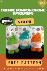 Crochet Pom Pom Gnome Pattern with Colorful Pointed Hats