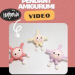 DIY Crochet Egg Waffle Pendant Amigurumi Pattern