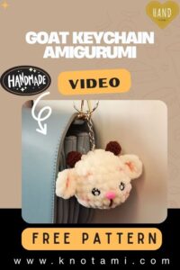 Crochet Goat Keychain Amigurumi Pattern for Beginners