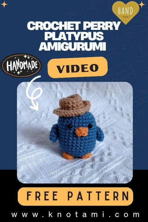 DIY Crochet Perry Platypus Easy Amigurumi Pattern Plush Toy