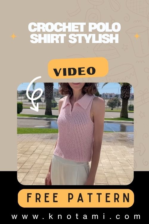 DIY Crochet Polo Shirt Stylish Top Pattern