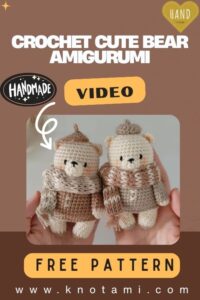 Easy Crochet Cute Bear Amigurumi Pattern Toy
