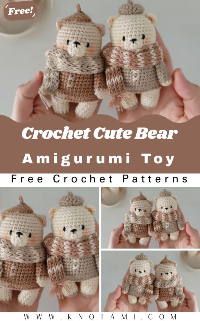 Easy Crochet Cute Bear Amigurumi Pattern Toy