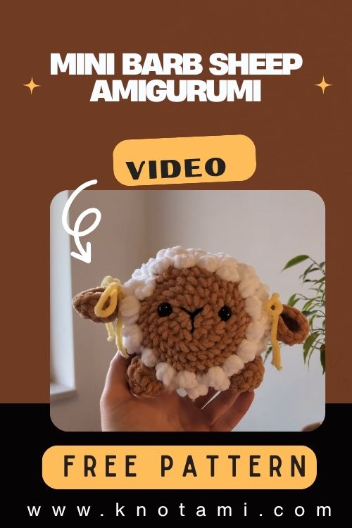 Easy Crochet Mini Barb Sheep Amigurumi for Beginners
