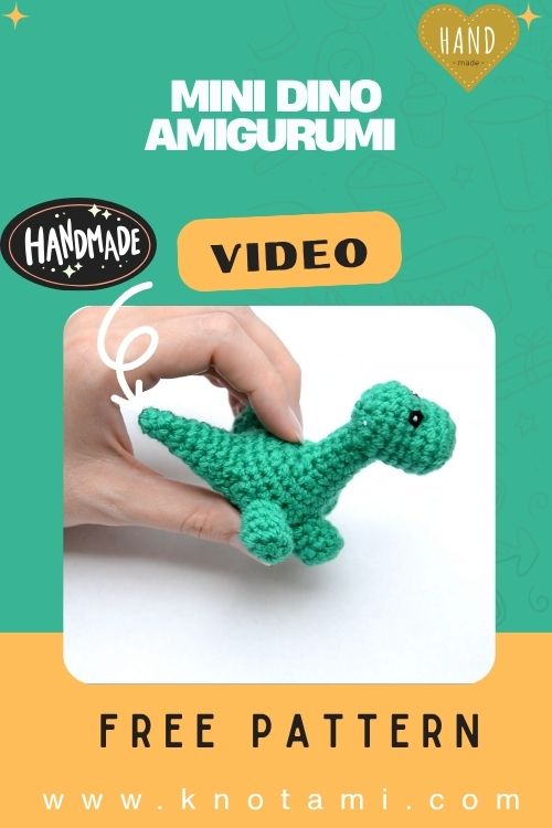 Easy Crochet Mini Dino Amigurumi Pattern