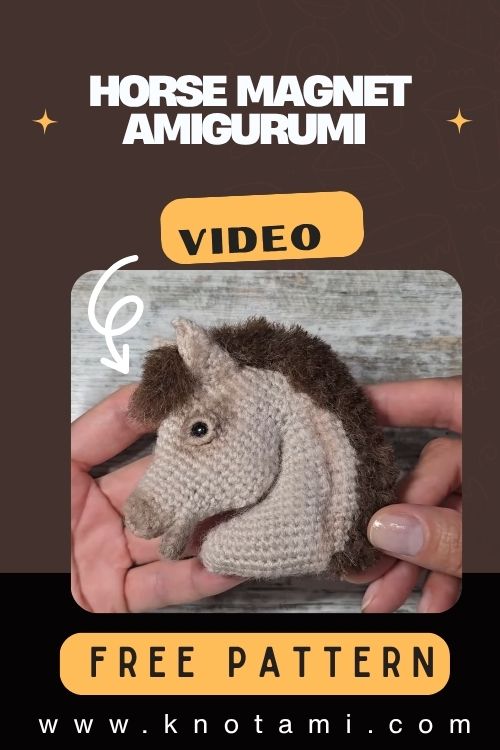 How to Crochet Horse Magnet Amigurumi Pattern for Beginners