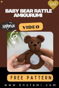 How to Crochet a Baby Bear Rattle Amigurumi Pattern