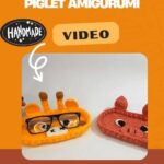 Mini Crochet Glasses Holder Giraffe Piglet Amigurumi Pattern