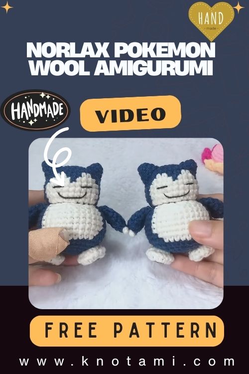 Quick & Easy Crochet Snorlax Pokemon Wool Amigurumi Pattern