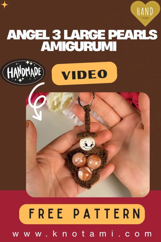 DIY Crochet Angel 3 Large Pearls Amigurumi Pattern