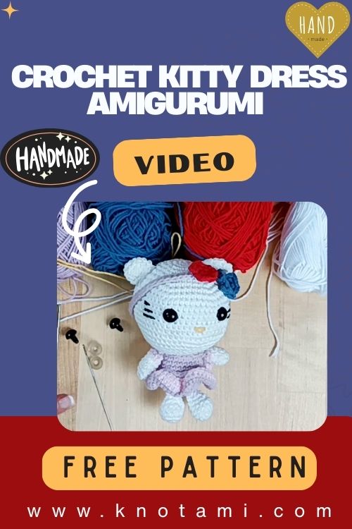 DIY Crochet Kitty Dress Amigurumi Pattern