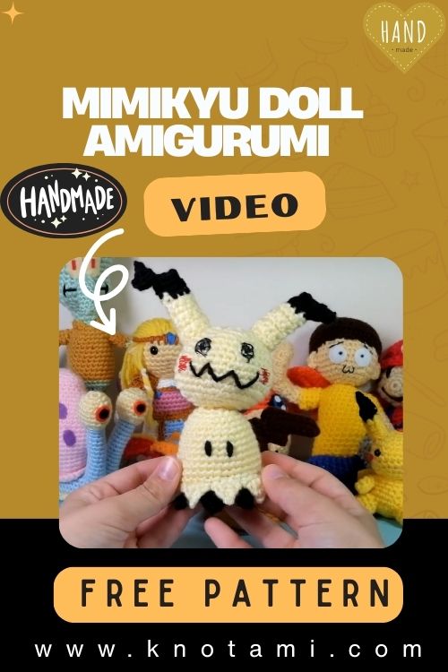 DIY Crochet Mimikyu Doll Amigurumi Pattern Toy