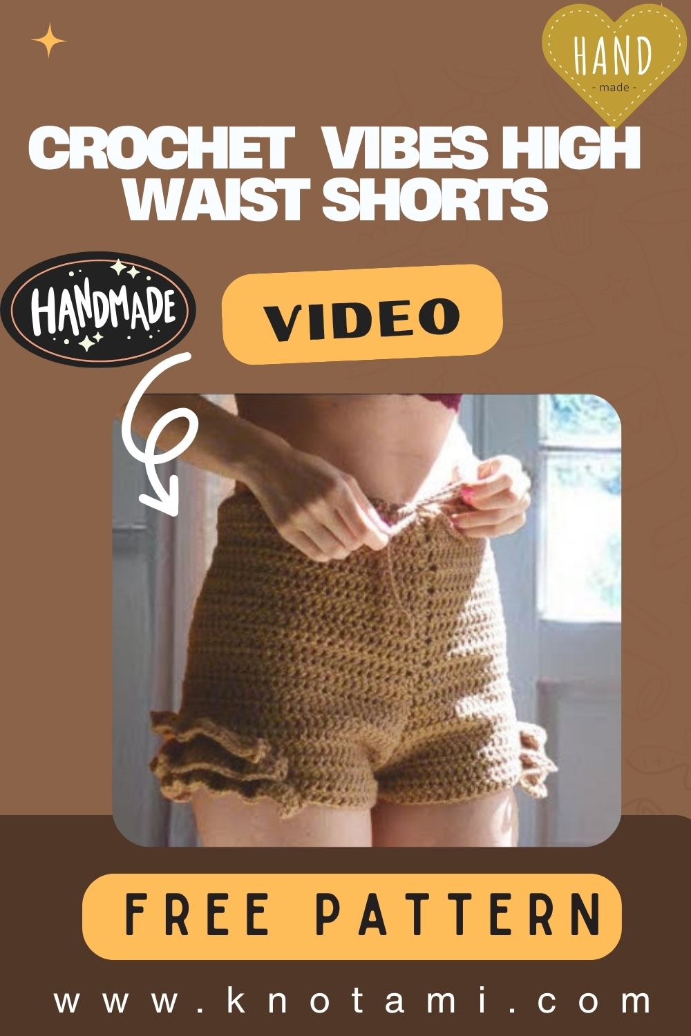 Brilliant Crochet Vintage Vibes High Waist Shorts Pattern