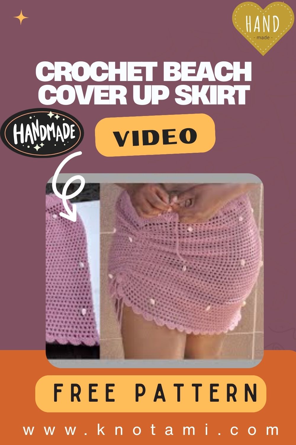 Luxurious Crochet Beach Cover up Skirt Pattern