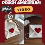 Cute Crochet Heart Envelope Pouch Amigurumi Pattern