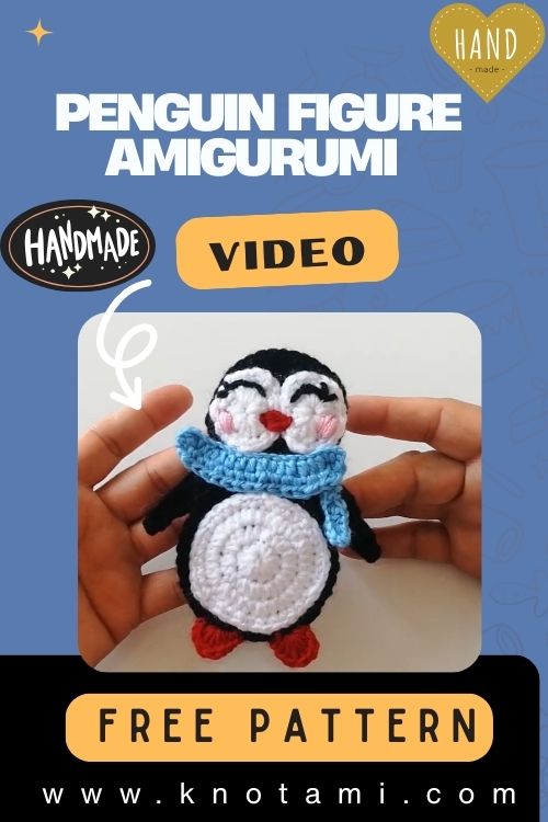 Easy Crochet Penguin Figure Amigurumi Pattern Toy