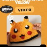 Easy Crochet Pikachu Hat Yellow Cosplay Pattern