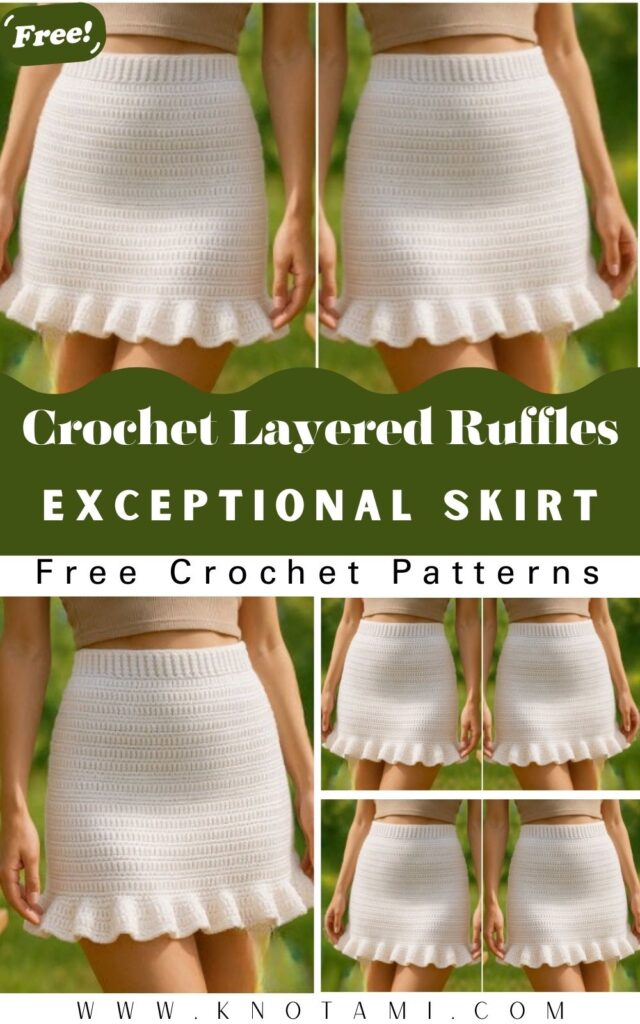 Exceptional Crochet Layered Ruffles Skirt Pattern