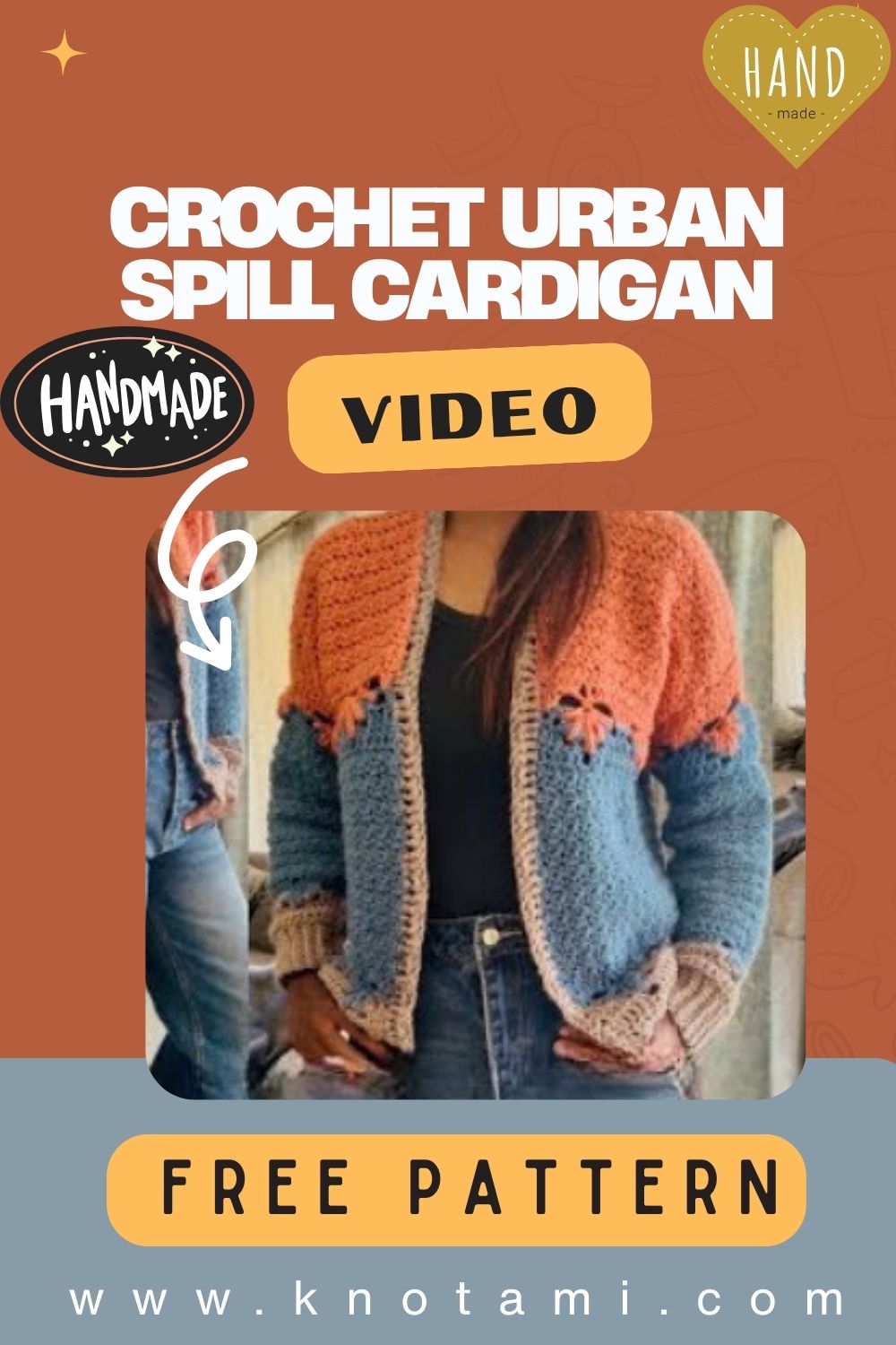 Honest Crochet Urban Spill Cardigan Wide Shoulder Pattern