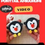 Kids Crochet Penguin Hair Tie Ponytail Amigurumi Pattern