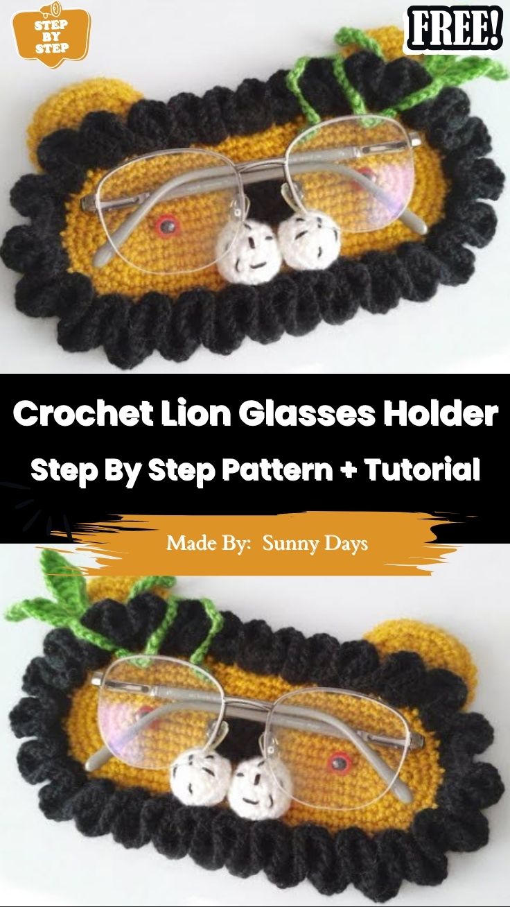 Creative Crochet Lion Glasses Holder Amigurumi Pattern Idea