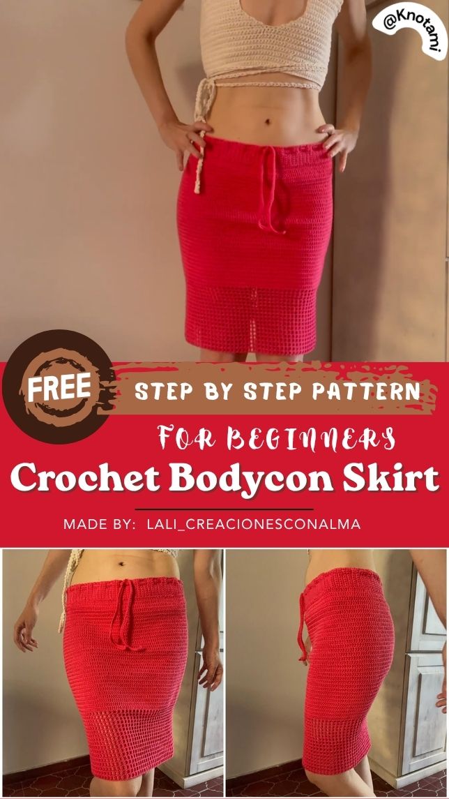 Crochet Bodycon Skirt Filet Pattern For a Stylish Look