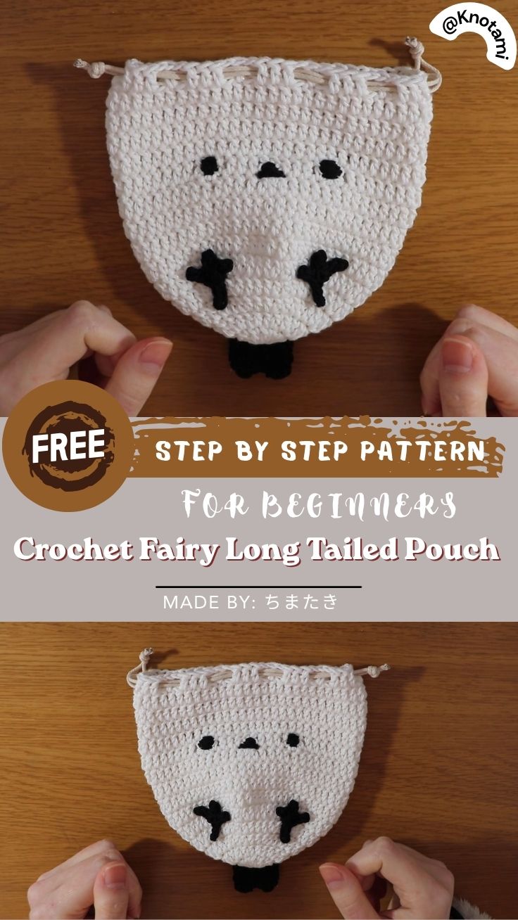 Crochet Fairy Long Tailed Pouch Amigurumi Pattern