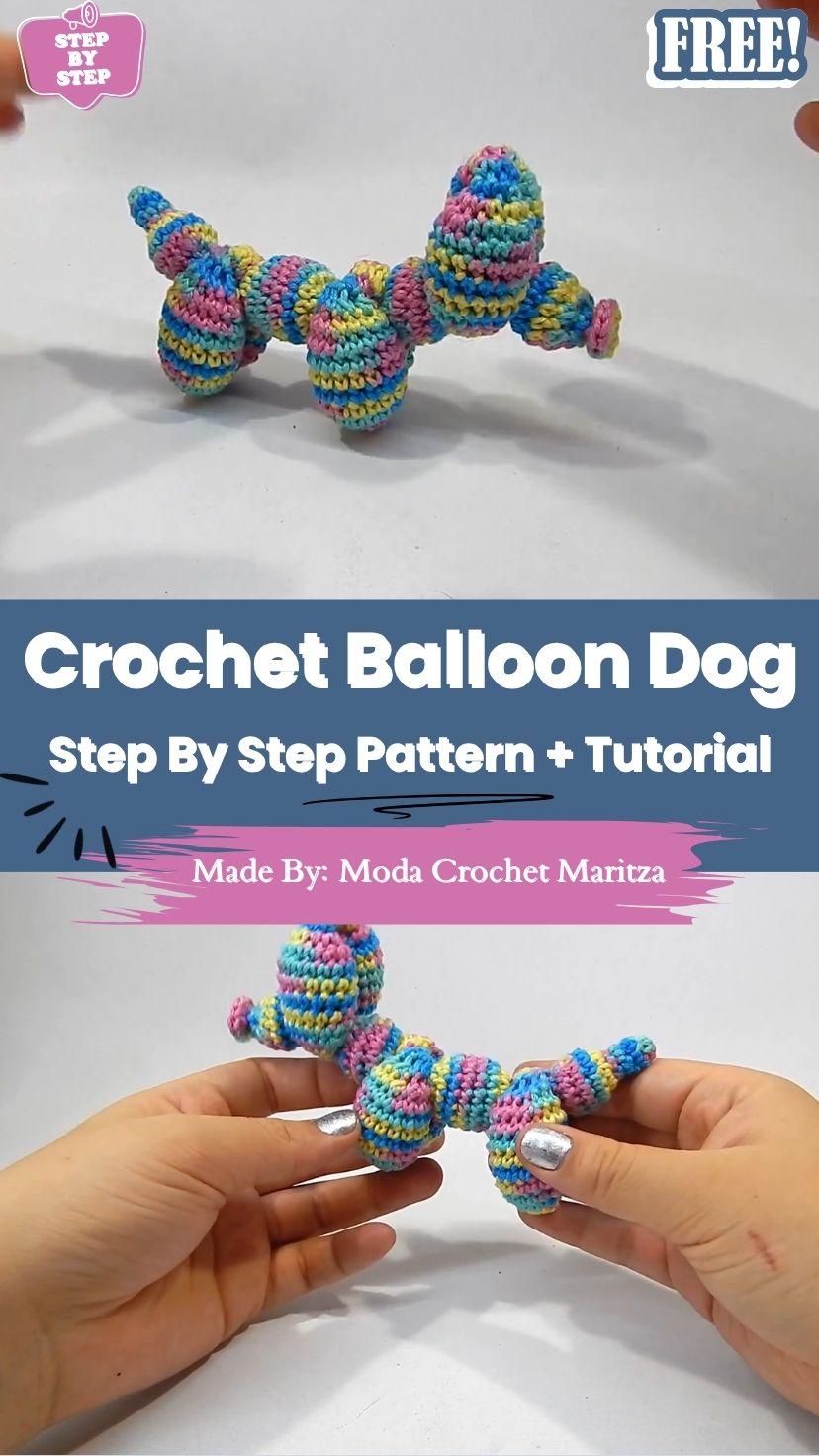 Free Crochet Balloon Dog Amigurumi Pattern For Beginners