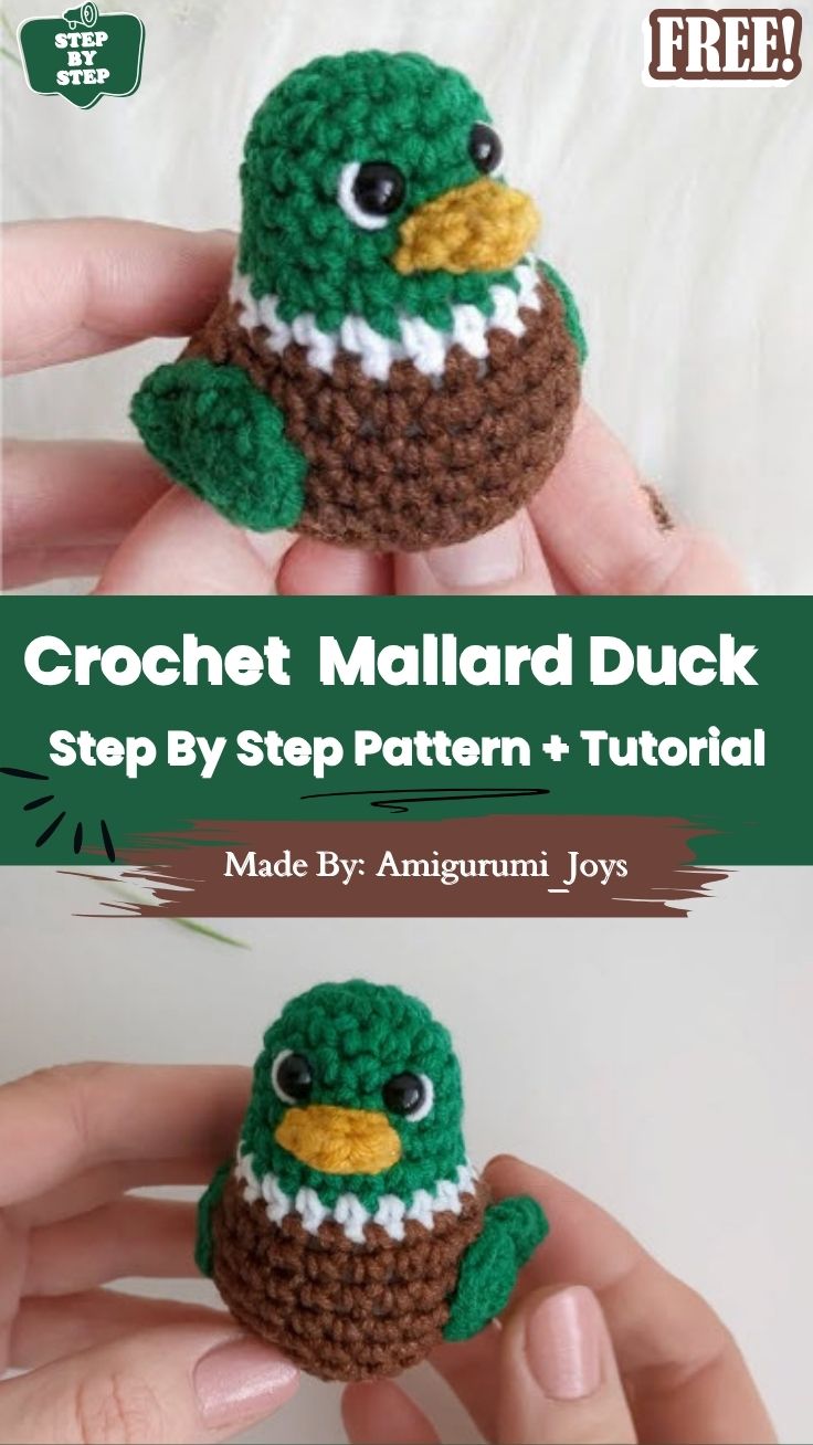 Crochet Mallard Duck Amigurumi Pattern & Plush Toy